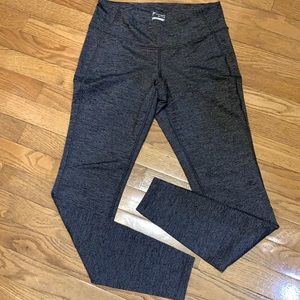 Old Navy Black/Gray-Striped Leggings